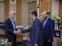 گزارش تصویری | بمناسبت هفته سربازان گمنام امام زمان ؛ تجلیل و قدردانی ازمدیر و کارشناسان حراست دانشگاه 